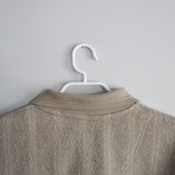 Vntg Arnold Palmer Mens Green XL Long Sleeve 90s Polo Pullover Thermal Top - Picture 6 of 12